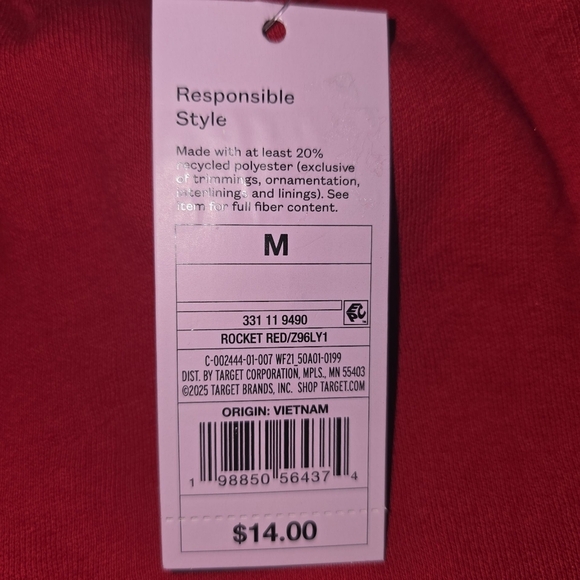 Red Women's Shorts, Wild Fable, Medium, NWT!!! - Picture 3 of 3